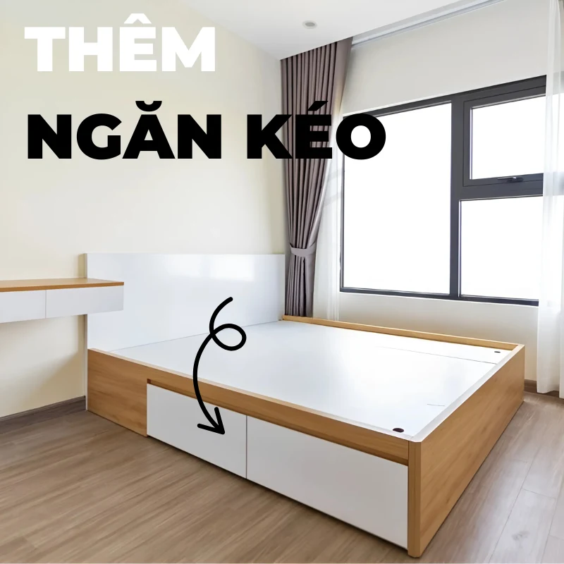 thông tin giường gỗ công nghiệp mdf