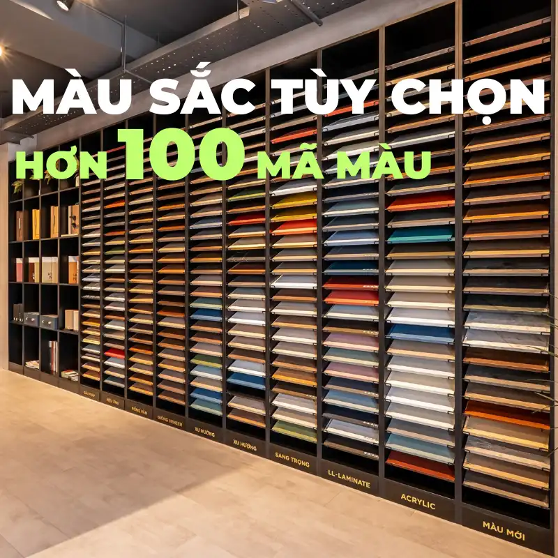 bảng màu sắc giường gỗ công nghiệp mdf nội thất gogu tp. hcm