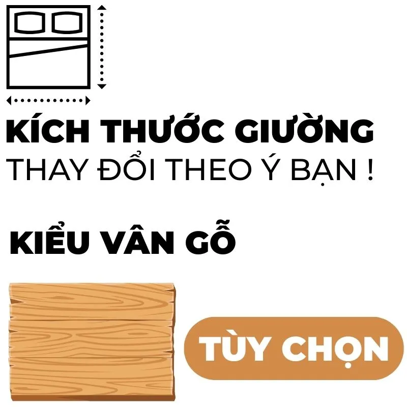 kích thước gường gỗ mdf và kiểu vân gỗ làm theo yêu cầu tại tp. hcm