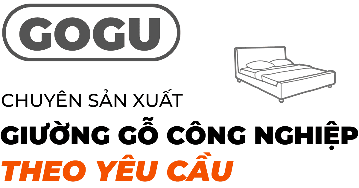 nội thất gogu chuyên sản xuất giường gỗ công nghiệp mdf theo yêu cầu tp.hcm