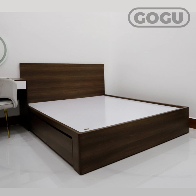 Giường ngủ gỗ công nghiệp MDF có ngăn kéo thiết kế hiện đại cao cấp mã sản phẩm GCHC03 hình 5