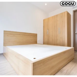 giường gỗ công nghiệp mdf không ngăn kéo, mã GKH05 4, nội thất GOGU TP.HCM