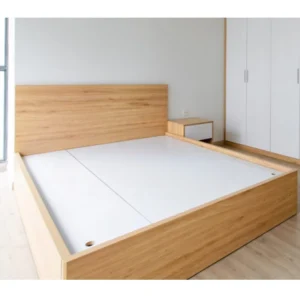 Giường ngủ gỗ công nghiệp mdf, thiết kế hiện đại, không ngăn kéo, mã sản phẩm GKH06, nội thất GOGU tại TP. HCM