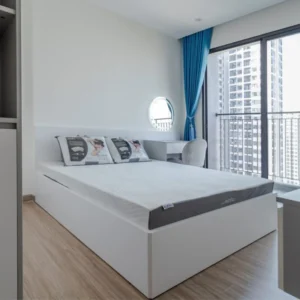 Giường ngủ gỗ công nghiệp mdf, thiết kế hiện đại, không ngăn kéo, mã sản phẩm GKH07, nội thất GOGU tại TP. HCM