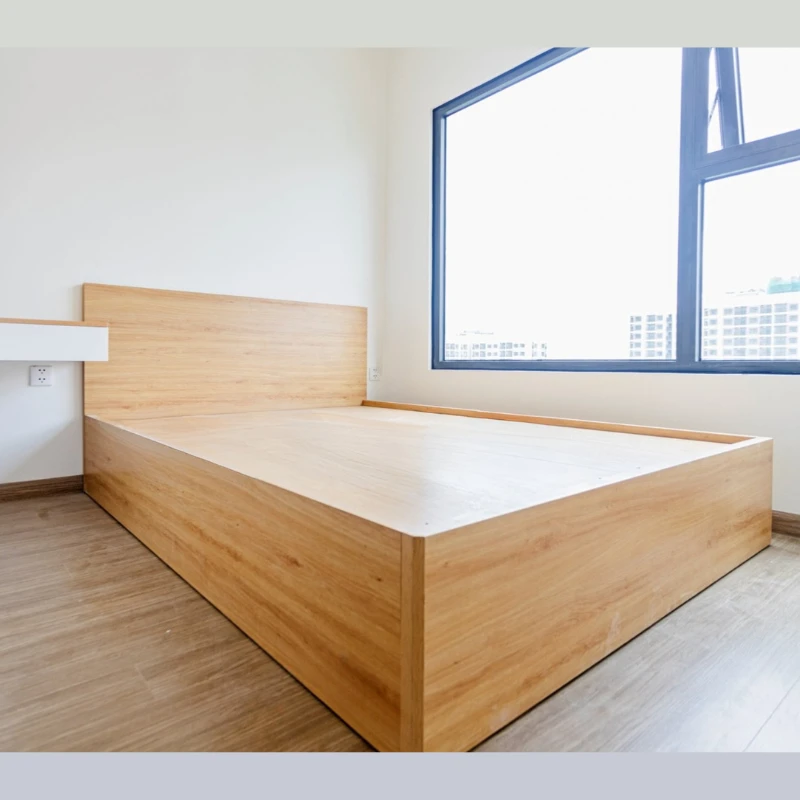 giường ngủ gỗ công nghiệp mdf thiết kế hiện đại không ngăn kéo, mã sản phẩm GKH10, nội thất GOGU tại TP. HCM