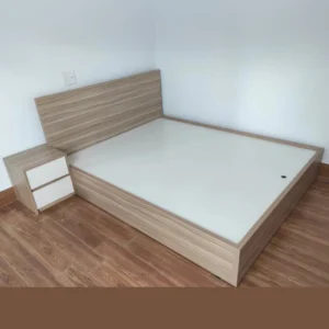 giường ngủ gỗ công nghiệp mdf thiết kế hiện đại không ngăn kéo, mã sản phẩm GKH14, nội thất GOGU tại TP. HCM