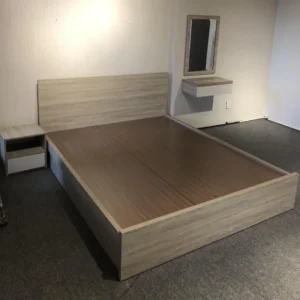 giường ngủ gỗ công nghiệp mdf thiết kế hiện đại không ngăn kéo, mã sản phẩm GKH15, nội thất GOGU tại TP. HCM