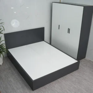 Giường ngủ gỗ công nghiệp mdf thiết kế hiện đại không ngăn kéo tại TP. HCM mã sản phẩm GKH18