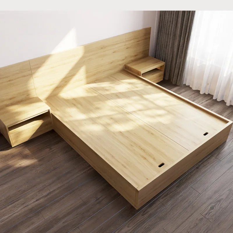 Giường ngủ gỗ công nghiệp mdf thiết kế hiện đại không ngăn kéo tại TP. HCM mã sản phẩm GKH21