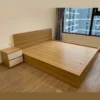 Giường ngủ gỗ công nghiệp mdf thiết kế hiện đại không ngăn kéo tại TP. HCM mã sản phẩm GKH24
