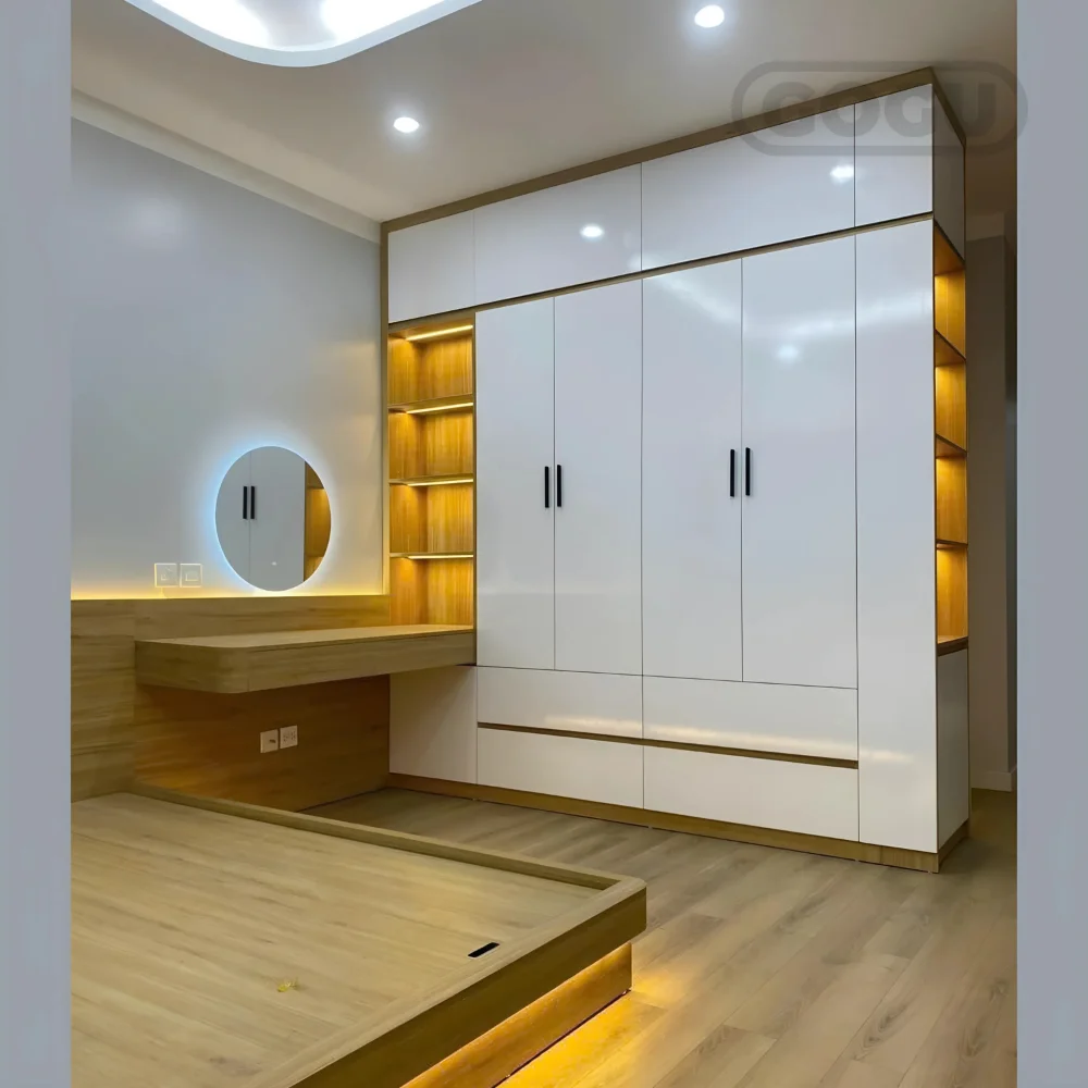 Tủ quần áo gỗ công nghiệp nội thất GOGU TP. HCM hình 5