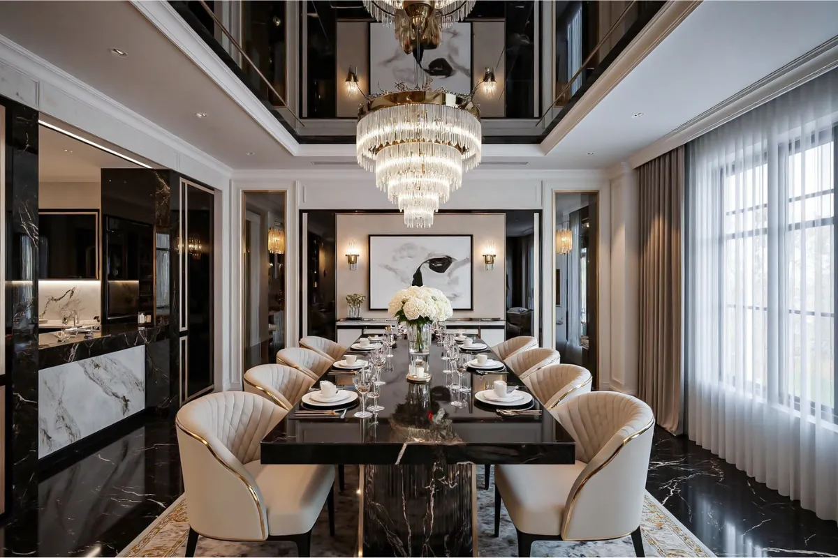 Thiết kế và thi công nội thất cao cấp phong cách tân cổ điển hiện đại sang trọng nội thất GOGU TP. HCM hình 3