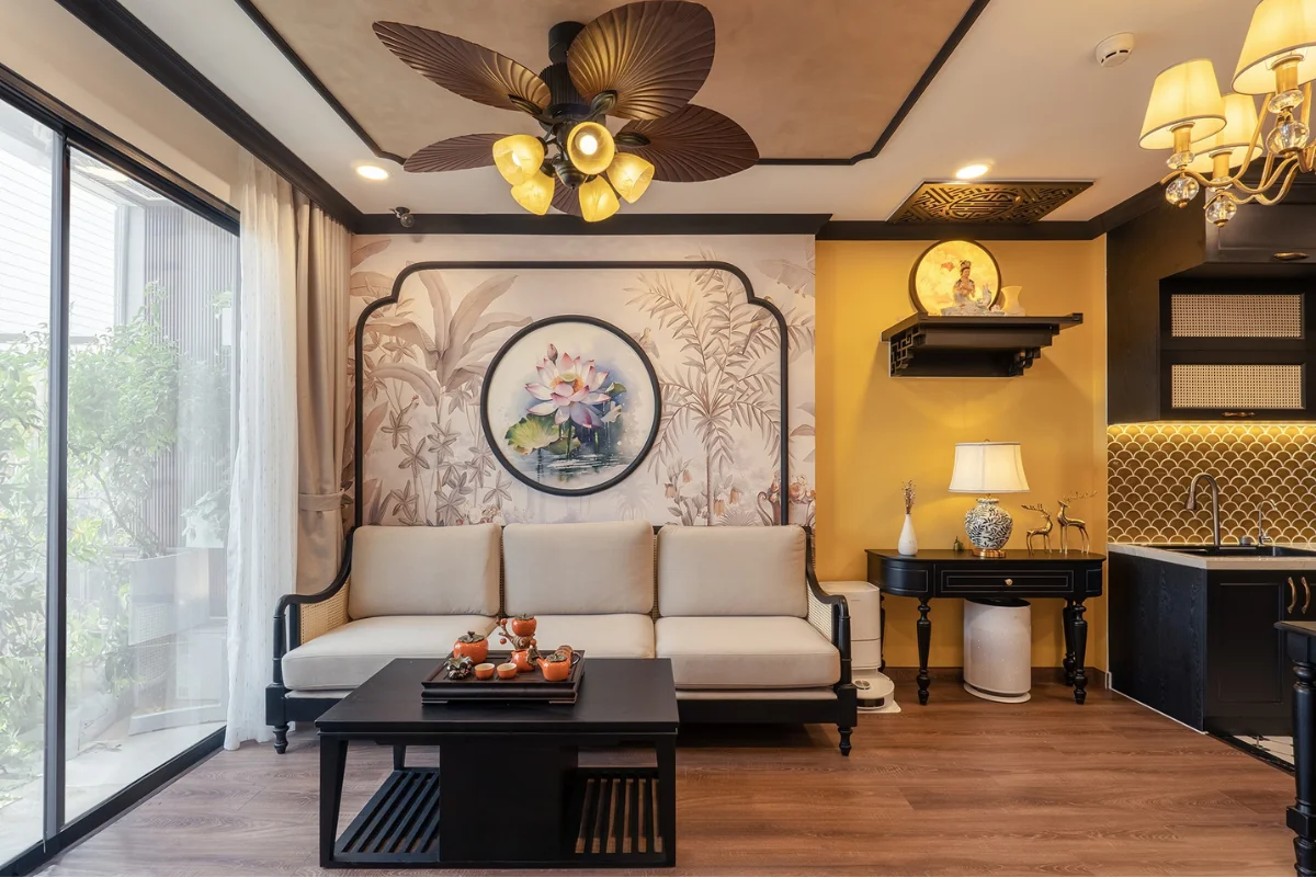 Thiết kế thi công nội thất phong cách Indochine Đông Dương Nội thất GOGU Hình 1