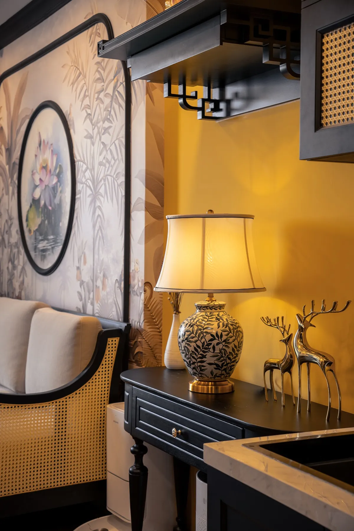 Thiết kế thi công nội thất phong cách Indochine Đông Dương Nội thất GOGU Hình 11