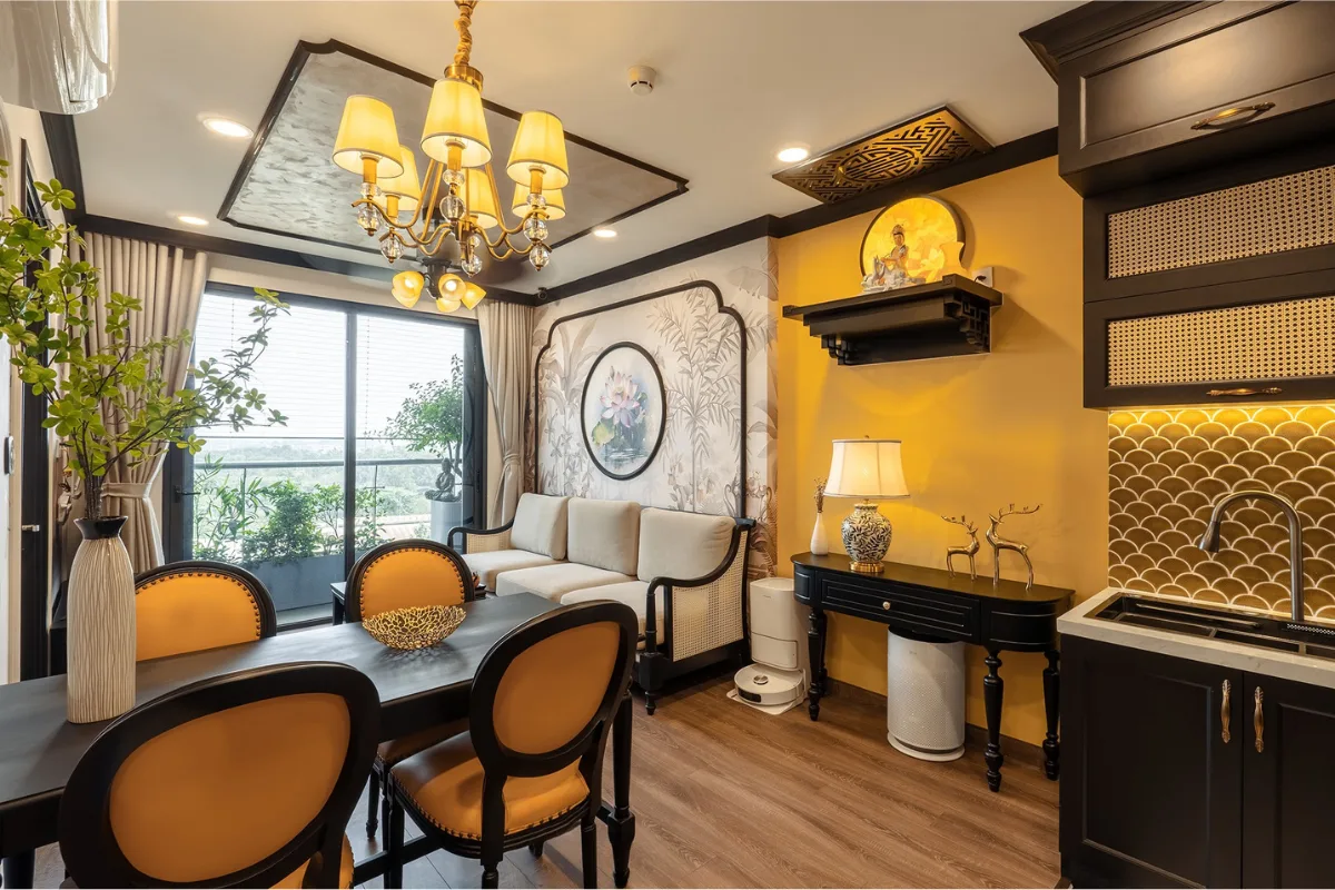 Thiết kế thi công nội thất phong cách Indochine Đông Dương Nội thất GOGU Hình 5