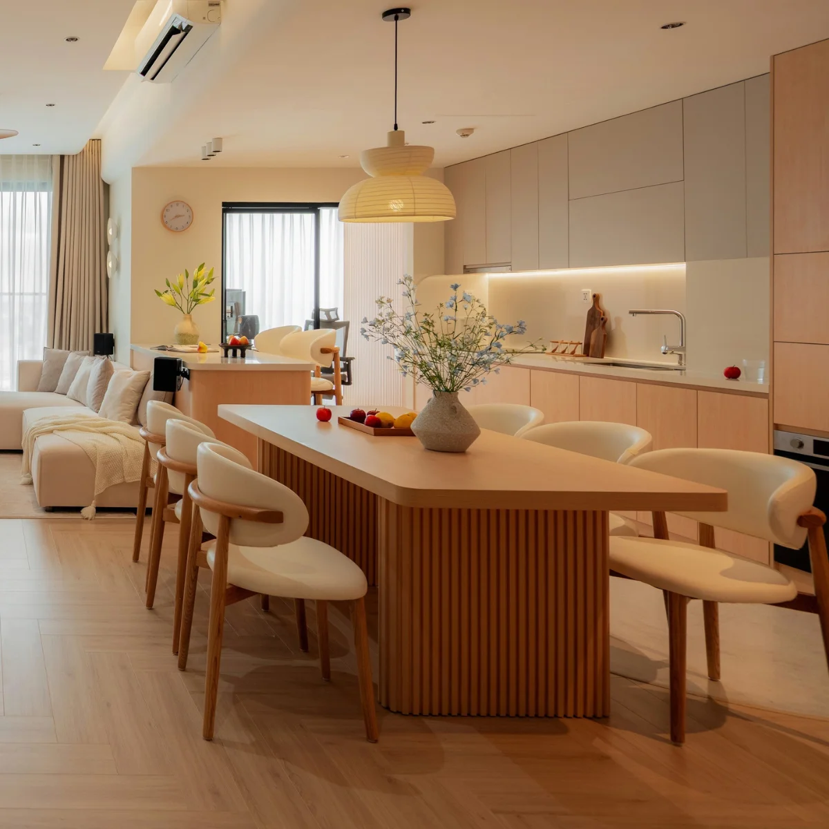 Thiết kế thi công nội thất phong cách japandi tại GOGU TP. HCM hình 24