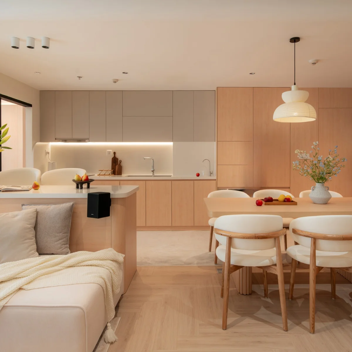 Thiết kế thi công nội thất phong cách japandi tại GOGU TP. HCM hình 25