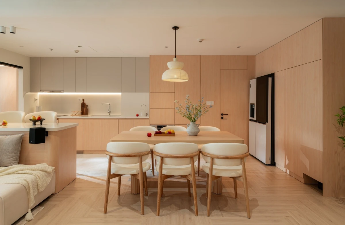 Thiết kế thi công nội thất phong cách japandi tại GOGU TP. HCM hình 5