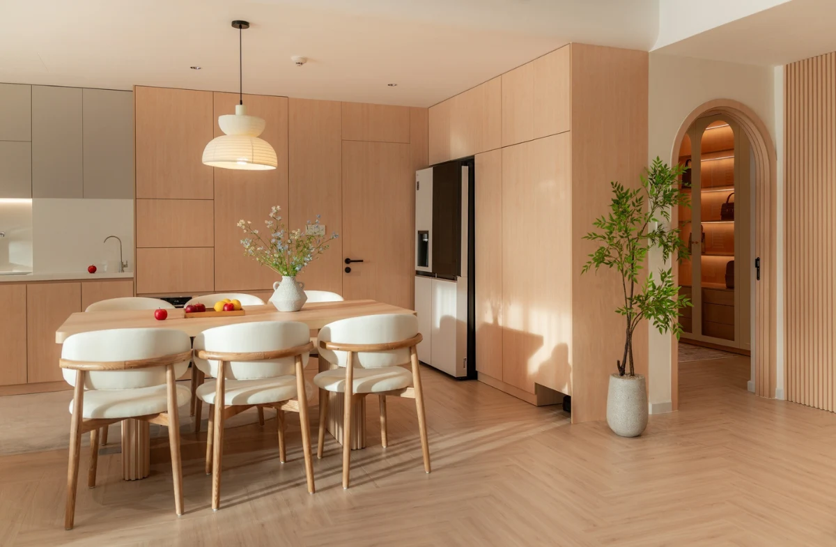 Thiết kế thi công nội thất phong cách japandi tại GOGU TP. HCM hình 6