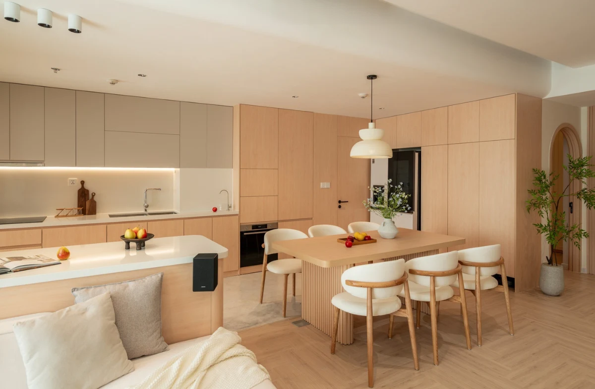 Thiết kế thi công nội thất phong cách japandi tại GOGU TP. HCM hình 7