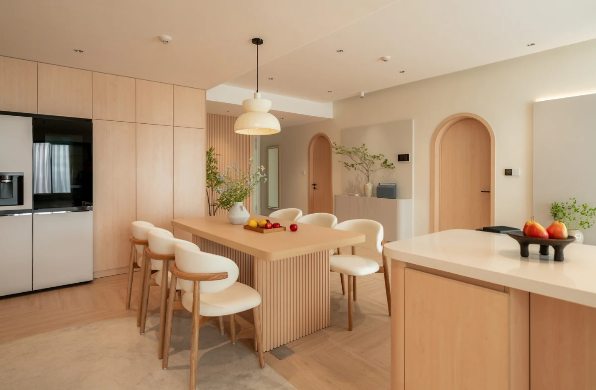 Thiết kế thi công nội thất phong cách japandi tại GOGU TP. HCM hình 8