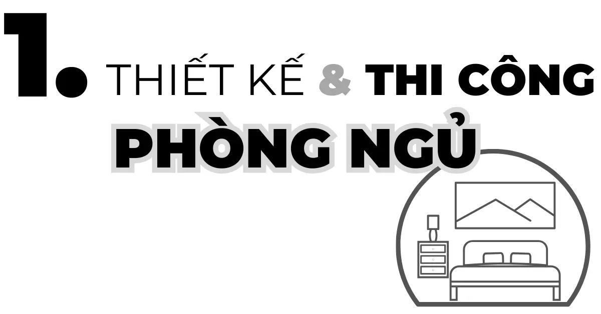 thiết kế và thi công nội thất phòng ngủ GOGU tại TP. HCM hình 3