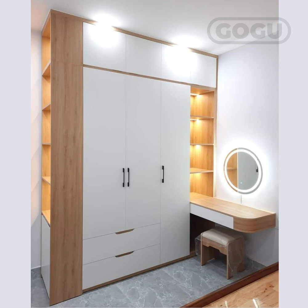 tủ quần áo gỗ công nghiệp nội thất GOGU TP. HCM hình 44