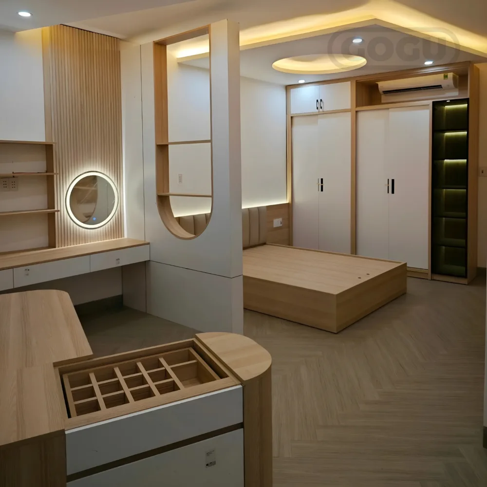 tủ quần áo gỗ công nghiệp nội thất GOGU TP. HCM hình 63